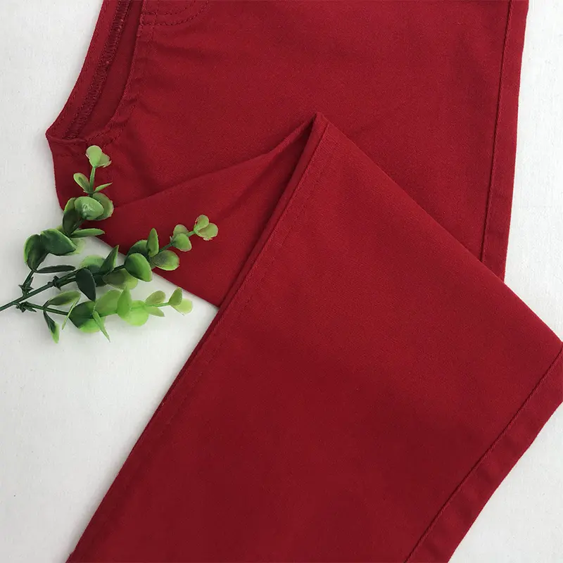 98%C 2%EL Cotton Spandex Satin Fabric For Pants